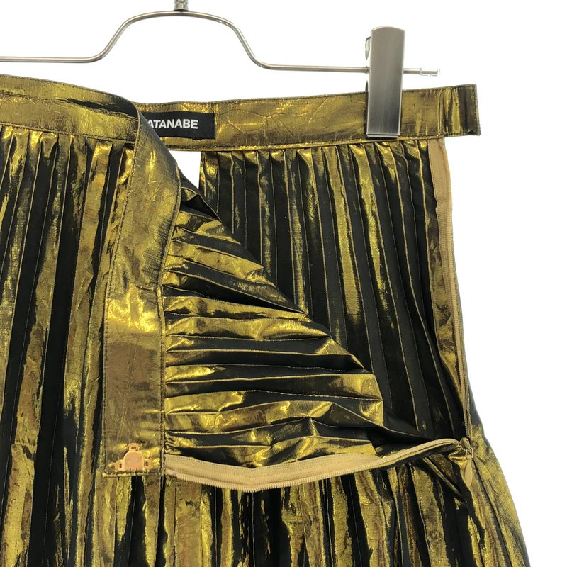 JUNYA WATANABE COMME des GARCONS / ジュンヤワタナベ | 2022SS | メタリック プリーツ ロングスカート | S | レディース