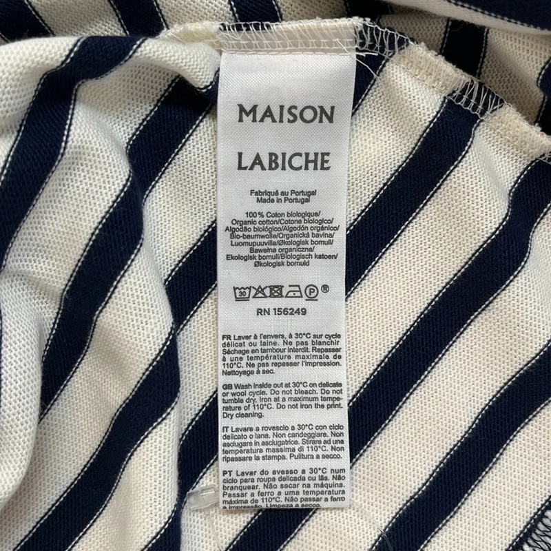 Maison Labiche / メゾン・ラビッシ | ボーダー ロゴ Tシャツ カットソー | S | レディース