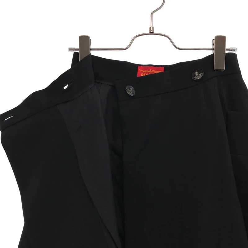 VIVIENNE WESTWOOD RED LABEL / ヴィヴィアンウエストウッドレッドレーベル | ウール混 ラップデザイン フレアスカート | 1 | レディース