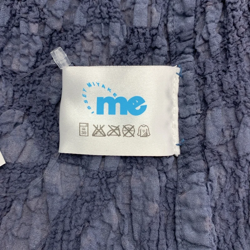 me ISSEY MIYAKE / ミーイッセイミヤケ | シワ加工 Vネック フレンチスリーブワンピース |