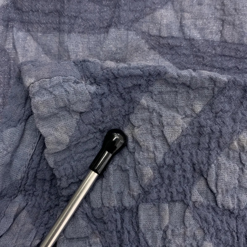me ISSEY MIYAKE / ミーイッセイミヤケ | シワ加工 Vネック フレンチスリーブワンピース |