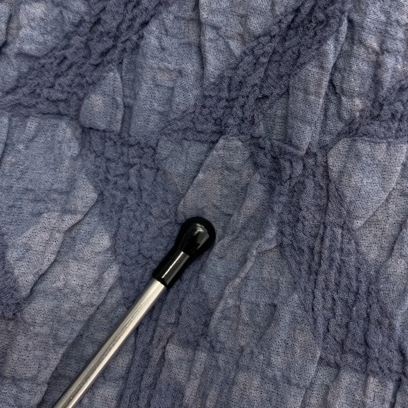 me ISSEY MIYAKE / ミーイッセイミヤケ | シワ加工 Vネック フレンチスリーブワンピース |