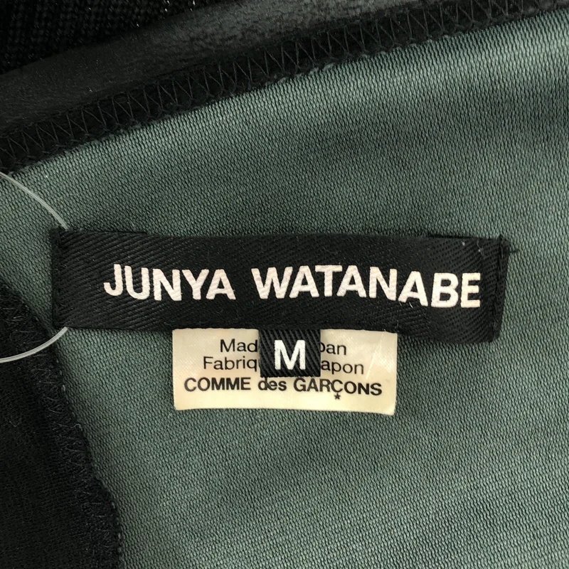 JUNYA WATANABE / ジュンヤワタナベ | 2025AW | 異素材切替 パッチワーク  ポンチョ | M | レディース