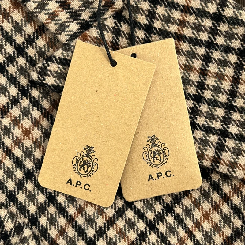 A.P.C. / アーペーセー | Anastasia Barbieri / ウール チェック ダブルブレスト テーラードジャケット | 34 | レディース