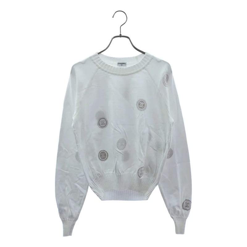 CHANEL / シャネル | 2001SS | コットン ココマーク プルオーバー カットソー | 38 | レディース