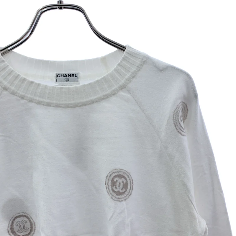 CHANEL / シャネル | 2001SS | コットン ココマーク プルオーバー カットソー | 38 | レディース