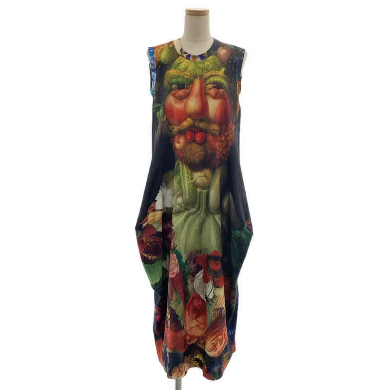 COMME des GARCONS / コムデギャルソン | 2018SS | Giuseppe Arcimboldo 変形 ノースリーブ ワンピース ドレス | S | レディース