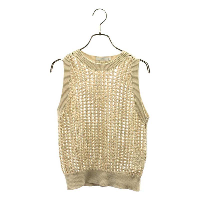 HYKE / ハイク | 2025SS | CROCHETED SWEATER TANK TOP / クロチェットセーター タンクトップ | 1 | レディース