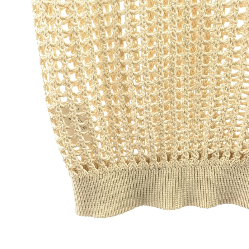 HYKE / ハイク | 2025SS | CROCHETED SWEATER TANK TOP / クロチェットセーター タンクトップ | 1 | レディース