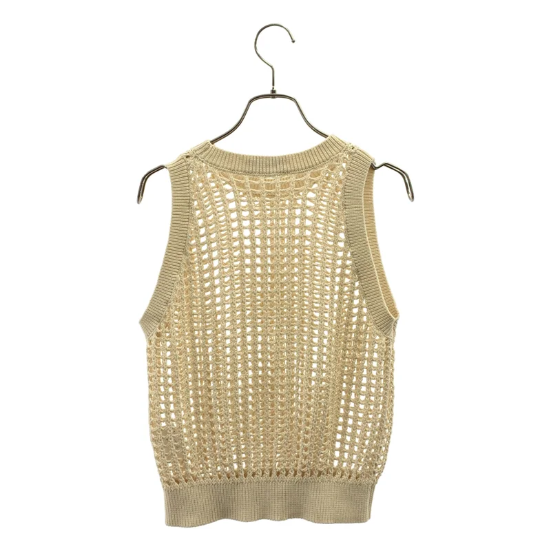 HYKE / ハイク | 2025SS | CROCHETED SWEATER TANK TOP / クロチェットセーター タンクトップ | 1 | レディース