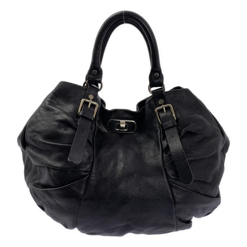 MARNI / マルニ | レザー ターンロック ハンドバッグ |