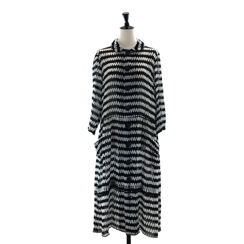 COMME des GARCONS COMME des GARCONS / コムコム | 2011SS | キュプラ 総柄 シアー シャツ ワンピース | S | レディース
