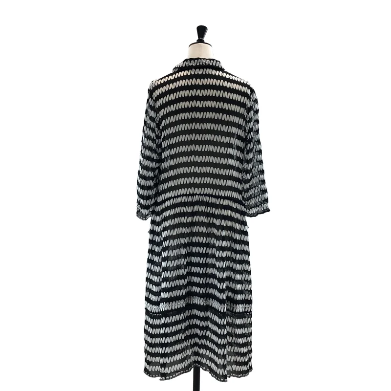 COMME des GARCONS COMME des GARCONS / コムコム | 2011SS | キュプラ 総柄 シアー シャツ ワンピース | S | レディース