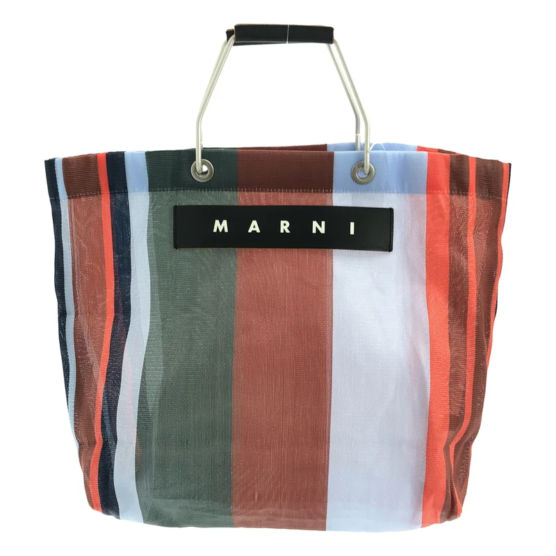 MARNI / マルニ | MARKET STRIPE TOTE BAG ストライプ トートバッグ |