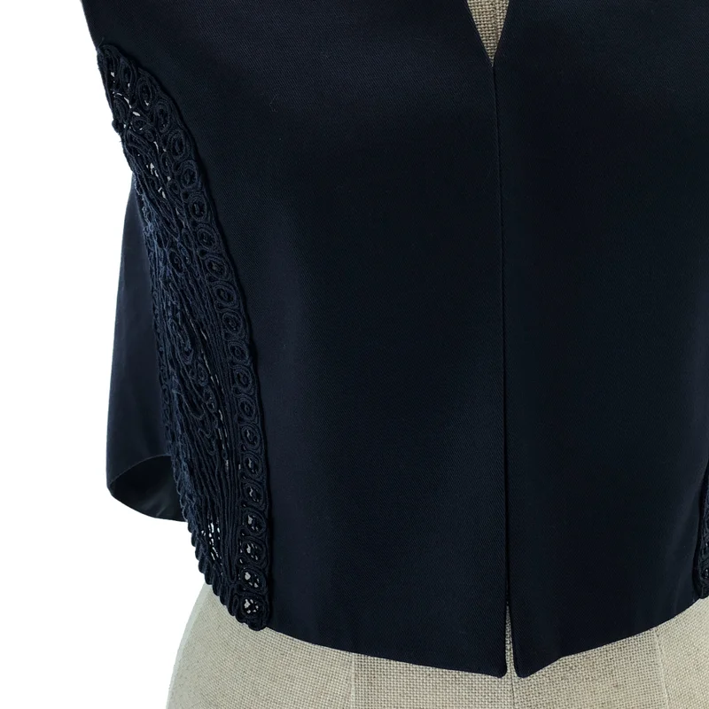 Mame Kurogouchi / マメクロゴウチ | 2024SS | Cording Emb Detail Cotton Vest / コットン レース刺しゅう ベスト | 1 | レディース