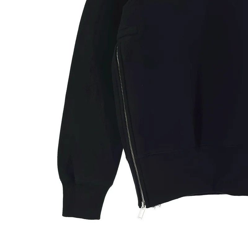 sacai / サカイ | プリーツ加工 サイドジップ スウェット トレーナー | 2 | レディース