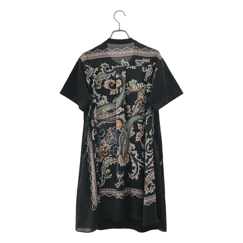 sacai / サカイ | ペイズリー × コットン プルオーバーワンピース | 2 | レディース