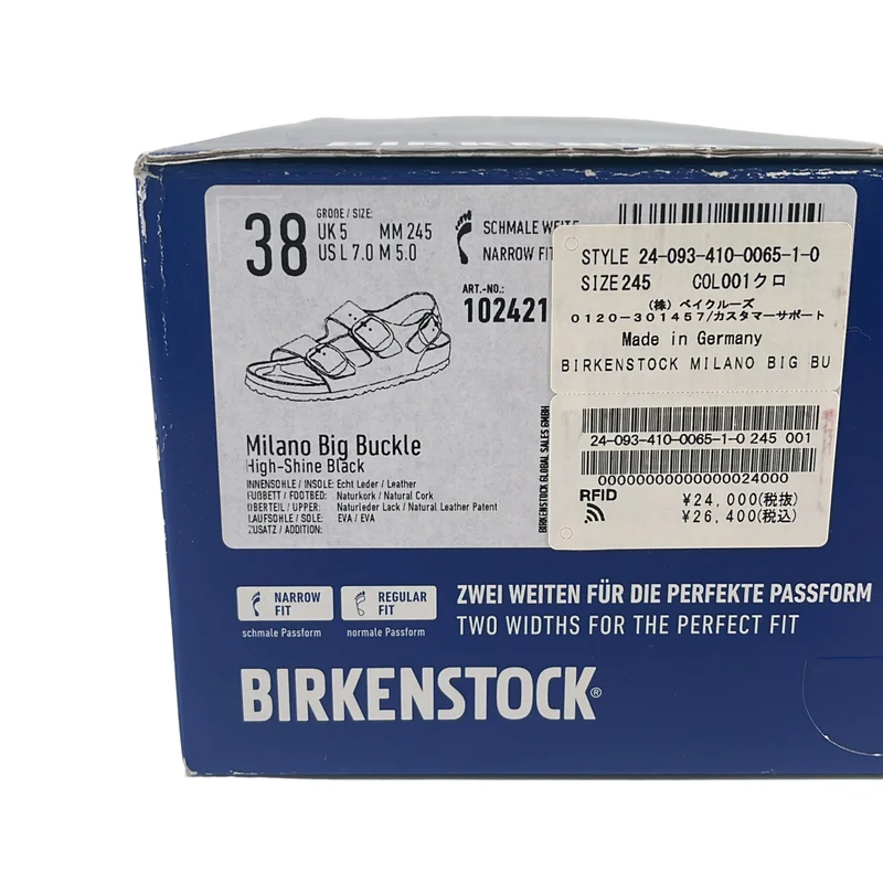 BIRKENSTOCK / ビルケンシュトック | Milano Big Buckle ビックバックル サンダル | 38 | レディース
