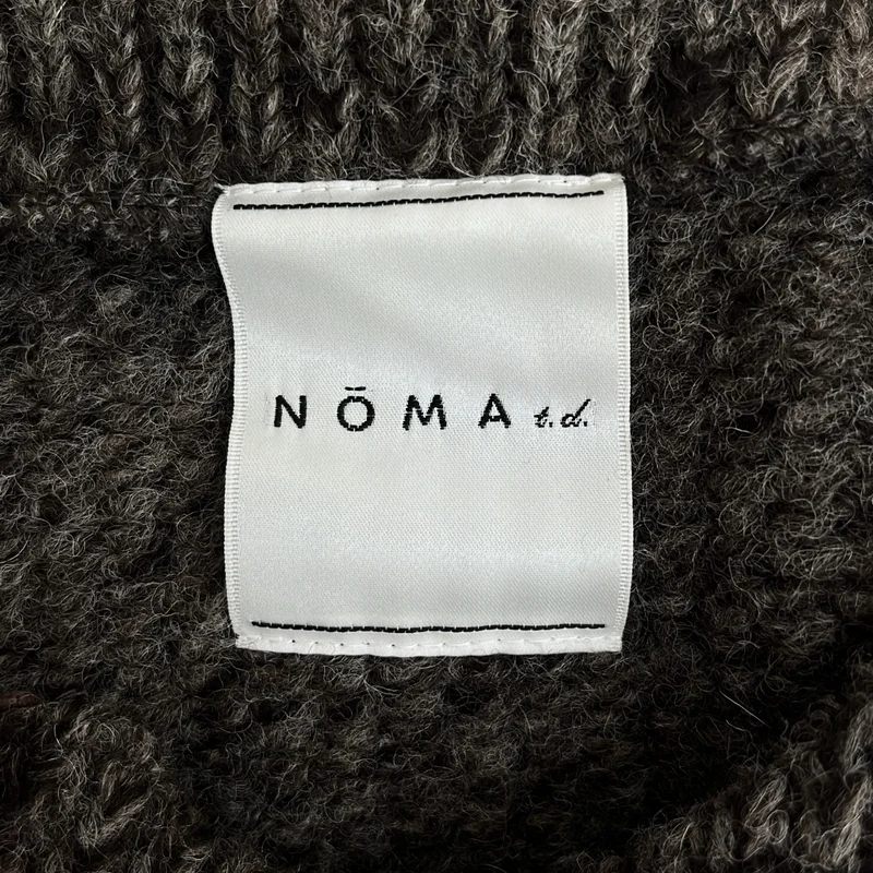 NOMA t.d. / ノーマティーディ | ウール デニム切り替え ニットノーカラージャケット | F | メンズ