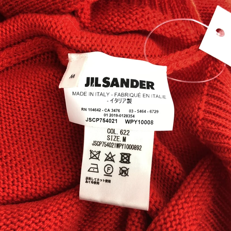JIL SANDER / ジルサンダー | カシミヤ サイドスリット ハイネックニット | M | メンズ