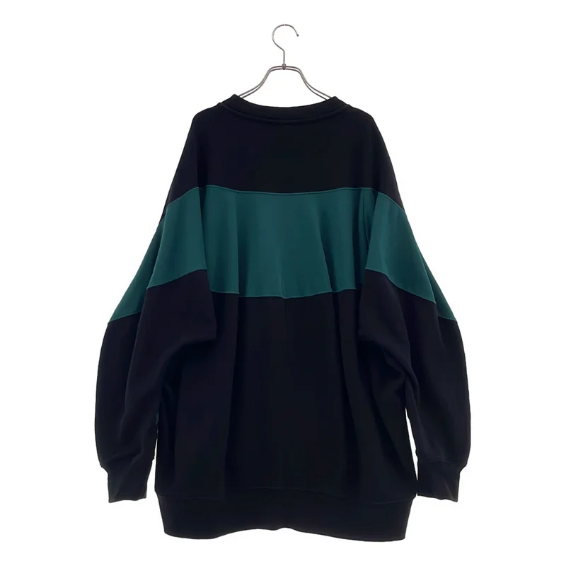 DRIES VAN NOTEN / ドリスヴァンノッテン | 2024AW | バイカラー 切り替え オーバーサイズスウェット | XS | メンズ