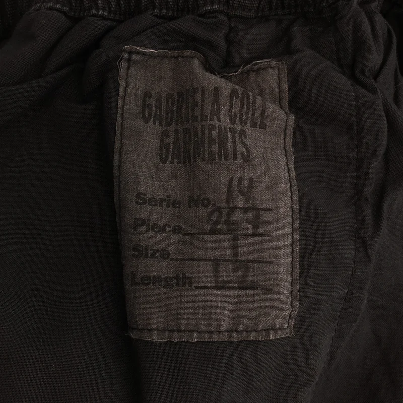 GABRIELA COLL GARMENTS / ガブリエラコールガーメンツ | THIN CANVAS DRAPED TROUSERS シャーリング イージーパンツ | 1 | メンズ