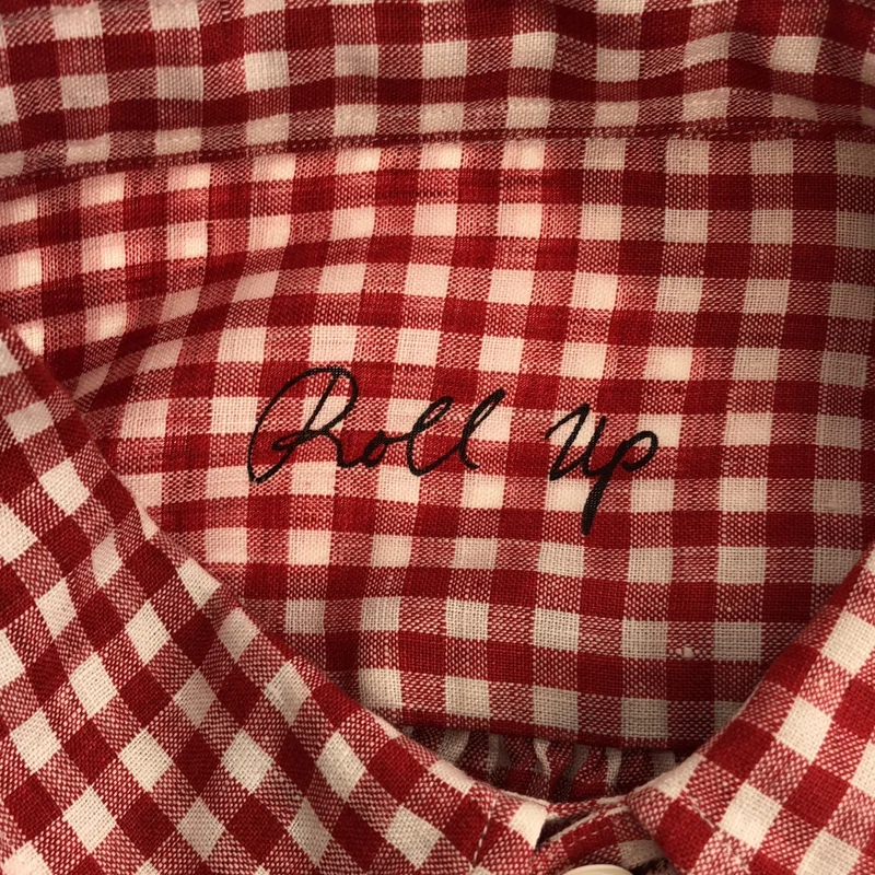 PORTER CLASSIC / ポータークラシック | 2026SS | ROLL UP LINEN GINGHAM CHECK SHIRT / ロールアップリネン ギンガムチェックシャツ | L | メンズ