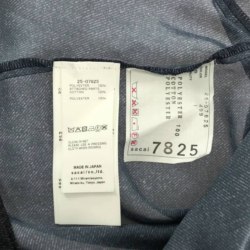 sacai / サカイ | 2025SS | Denim Print Shirt デニムプリントシャツ | 1 | レディース