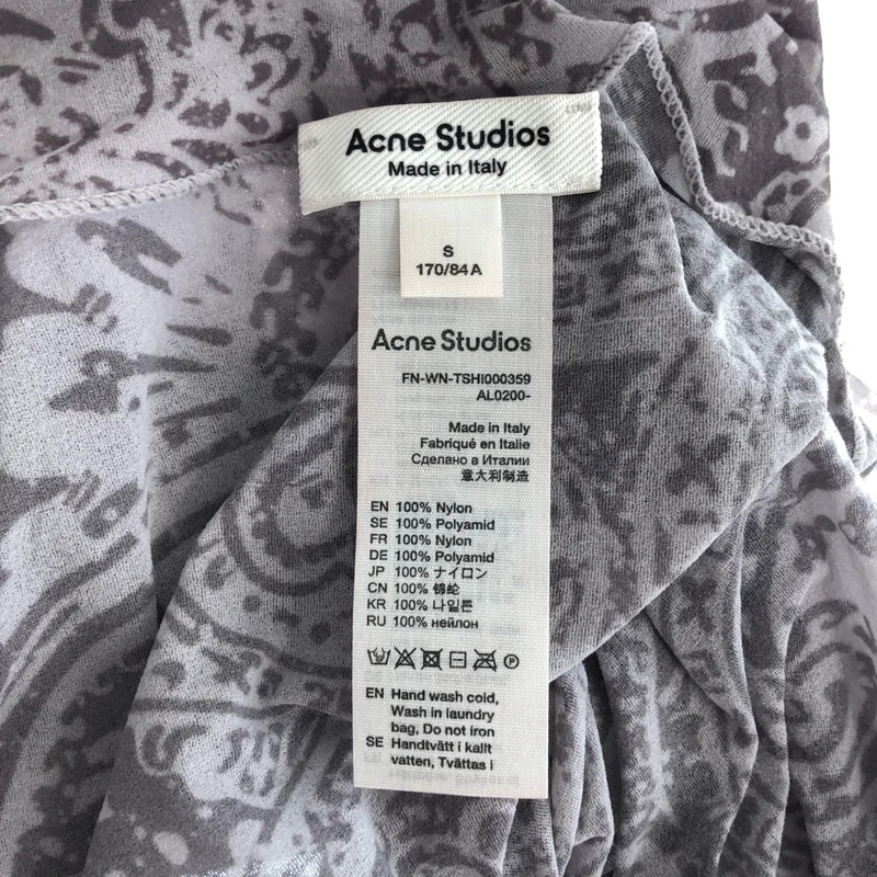 Acne Studios / アクネストゥディオズ | プリント セカンドスキン トップス |