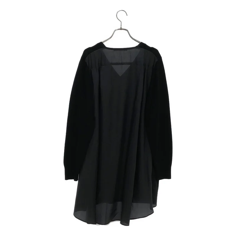 sacai luck / サカイラック | 異素材切替 Vネック ニット_長袖 13AWLU611 | 2 | レディース