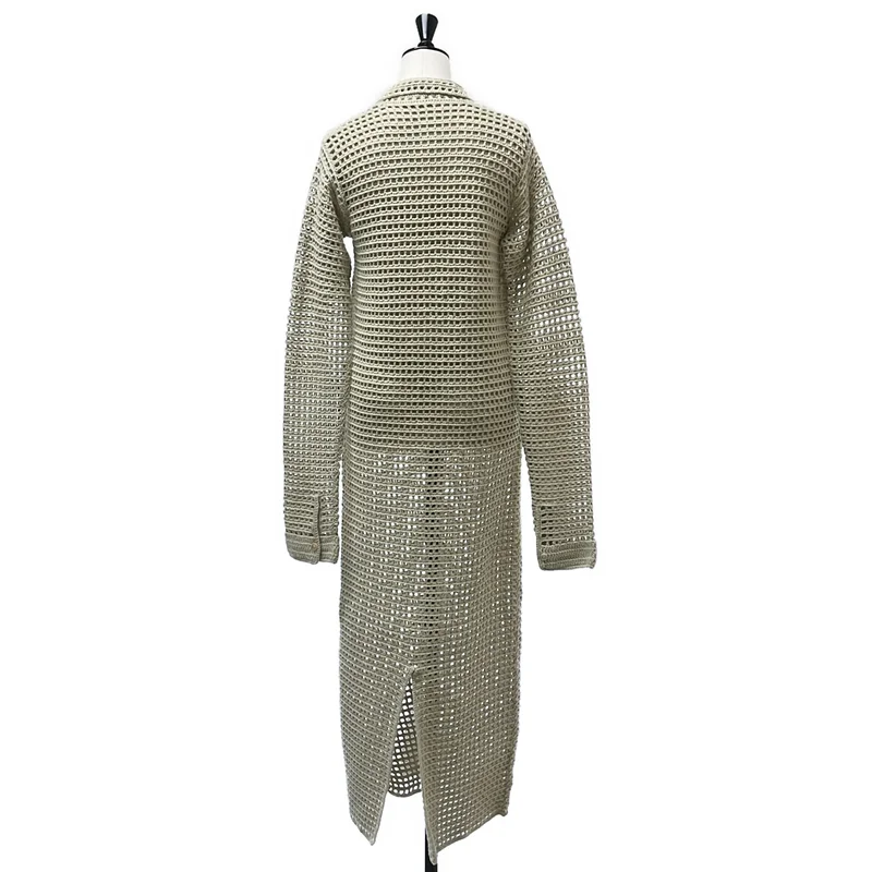 AURALEE / オーラリー | HAND CROCHET WOOL KNIT ONE-PIECE / ニット ワンピース | 0 | レディース
