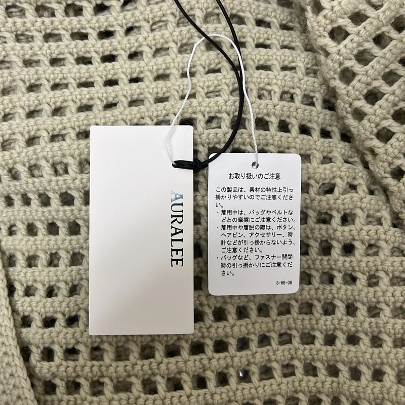 AURALEE / オーラリー | HAND CROCHET WOOL KNIT ONE-PIECE / ニット ワンピース | 0 | レディース