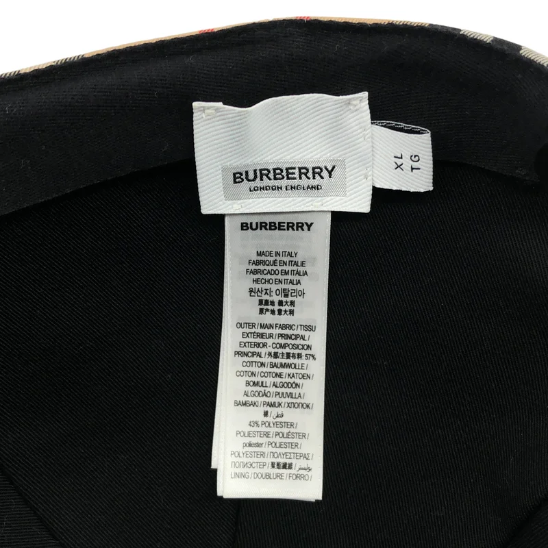 BURBERRY LONDON / バーバリーロンドン | ノバチェック ベースボール キャップ / 帽子 8021444 | XL | その他