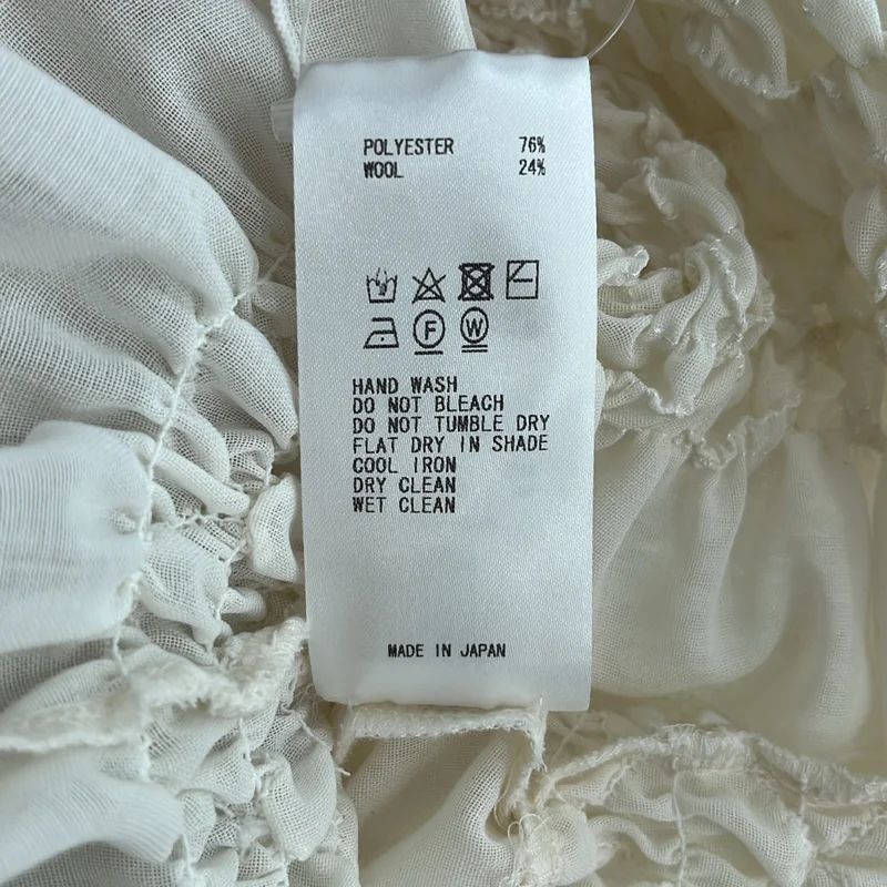 FETICO / フェティコ | 2024AW | WGAUZE SHIRRED HIGH NECK BLOUSE / ダブルガーゼ シャード ハイネックブラウス | 1 | レディース