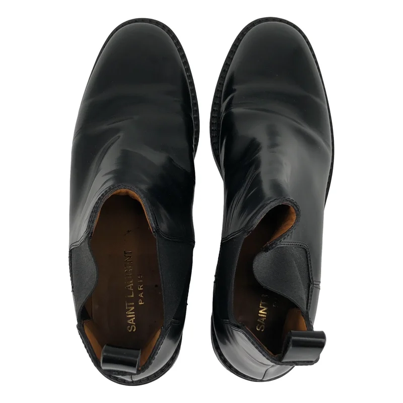 SAINT LAURENT PARIS / サンローランパリ | レザー サイドゴア ブーツ | 36 1/2 | レディース
