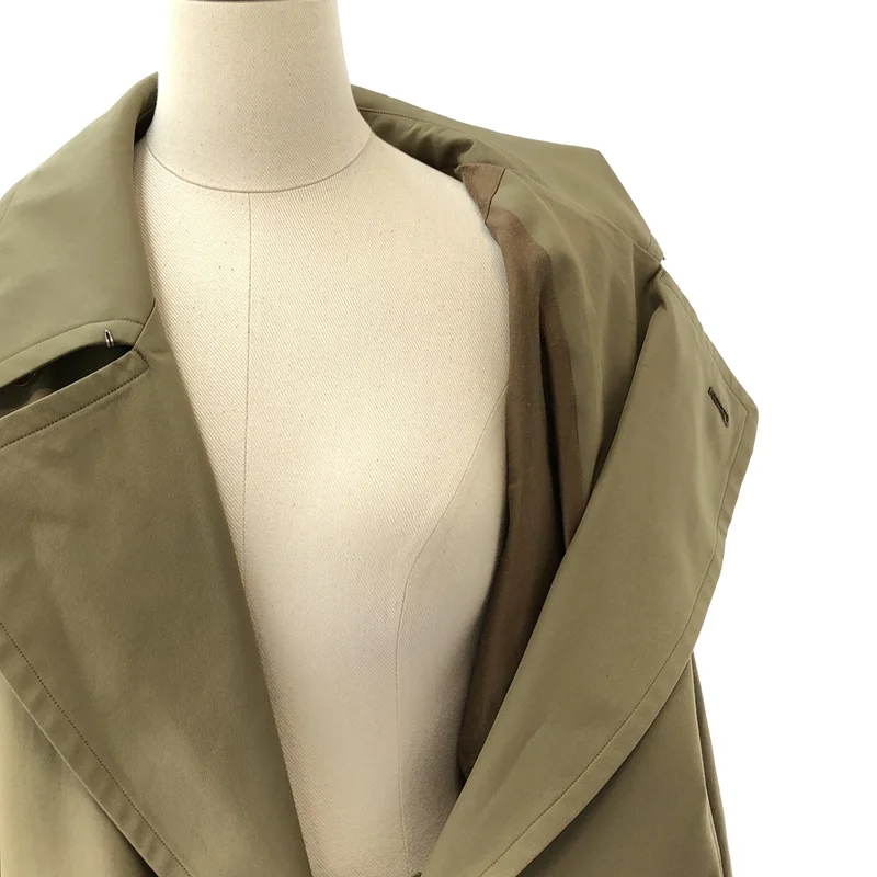 blurhms / ブラームス | 2023AW | Gabardine Double Belt Trench Coat / ギャバジン ダブルベルトトレンチコート | 0 | レディース