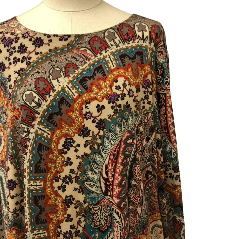 ETRO / エトロ | ウール 総柄 プルオーバーワンピース | 44 | レディース