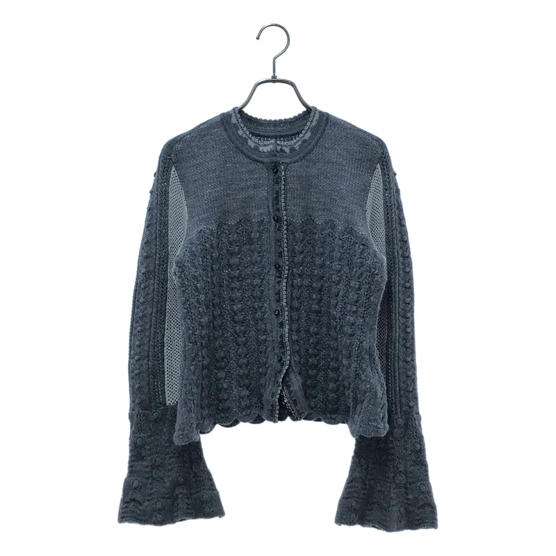 Mame Kurogouchi / マメクロゴウチ | 2024AW | Openwork Pattern Knitted Cardiga カーディガン MM24FW-KN077 | 2 | レディース