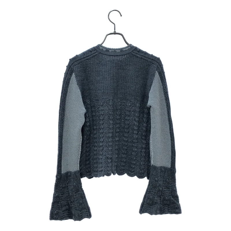 Mame Kurogouchi / マメクロゴウチ | 2024AW | Openwork Pattern Knitted Cardiga カーディガン MM24FW-KN077 | 2 | レディース