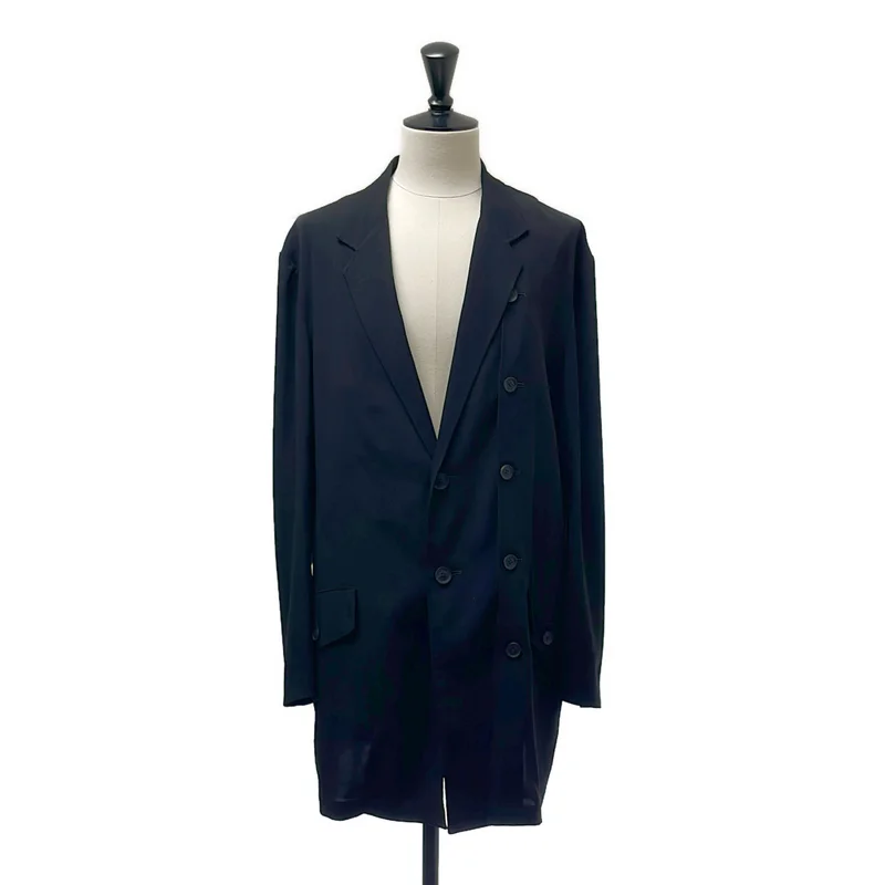 YOHJI YAMAMOTO POUR HOMME / ヨウジヤマモトプールオム | 2022SS | トリアセテート ドッキング テーラードジャケット | 2 | メンズ