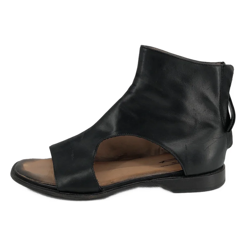 YOHJI YAMAMOTO / ヨウジヤマモト | バックジップ オープントゥブーツ | 41 | レディース