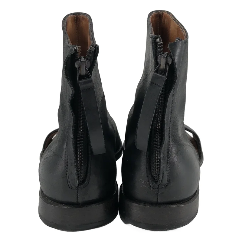 YOHJI YAMAMOTO / ヨウジヤマモト | バックジップ オープントゥブーツ | 41 | レディース