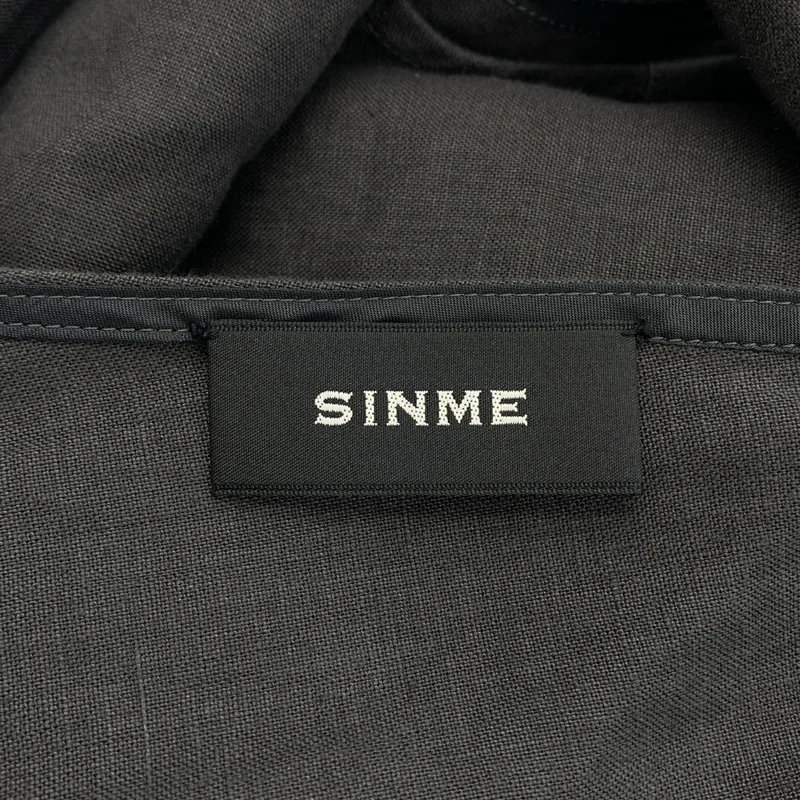 SINME / シンメ | リネン Vネック ワンピース | M | レディース