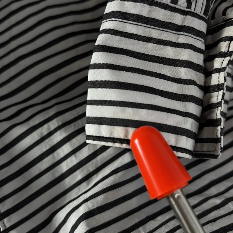 COMME des GARCONS / コムデギャルソン | 2011SS | コットン ポリエステル 異素材 切替 ドッキング レイヤード ロングシャツ | S | レディース