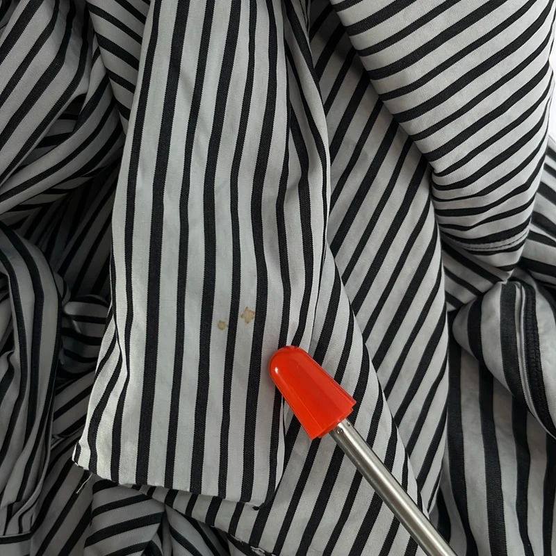 COMME des GARCONS / コムデギャルソン | 2011SS | コットン ポリエステル 異素材 切替 ドッキング レイヤード ロングシャツ | S | レディース