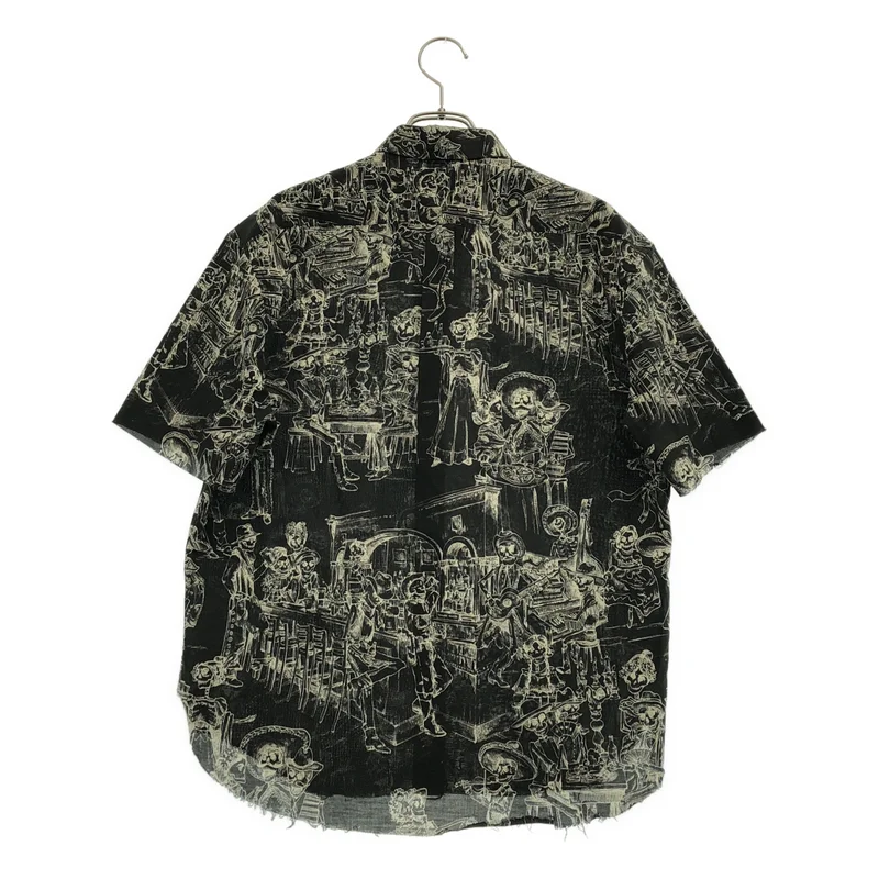 SAINT LAURENT PARIS / サンローランパリ | メキシカンパーティー スカルプリント 半袖シャツ | 38 | メンズ