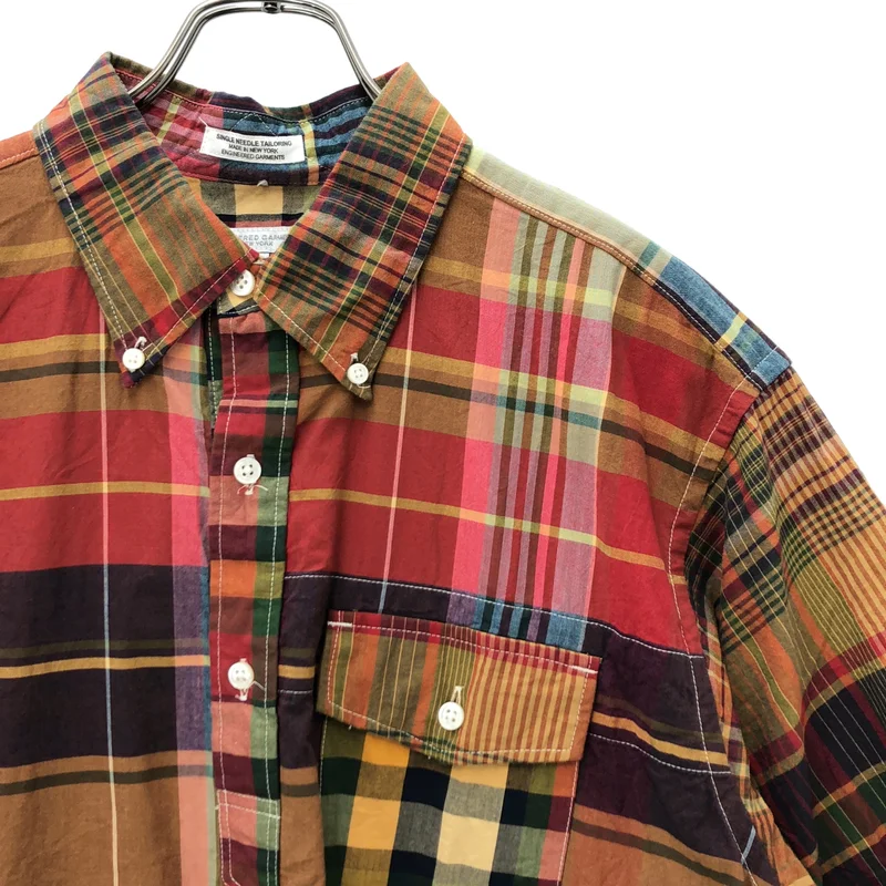Engineered Garments / エンジニアドガーメンツ | Popover BD SH Cotton Big Plaid シャツ OR013 | M | メンズ