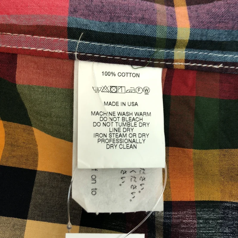 Engineered Garments / エンジニアドガーメンツ | Popover BD SH Cotton Big Plaid シャツ OR013 | M | メンズ