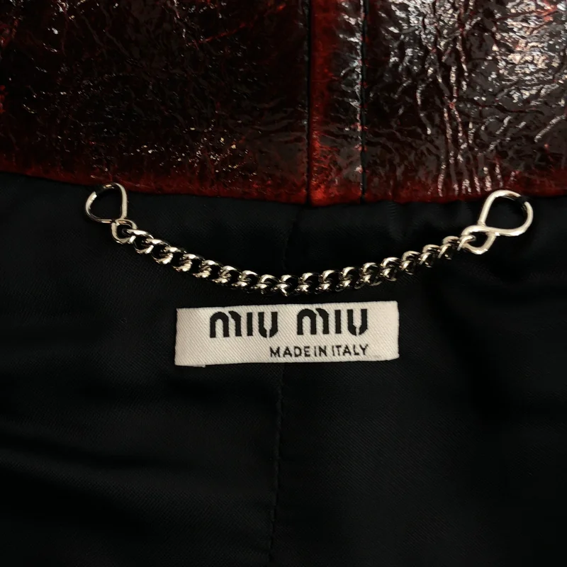 miu miu / ミュウミュウ | コーティング スナップボタン ジャケット | 36 | レディース