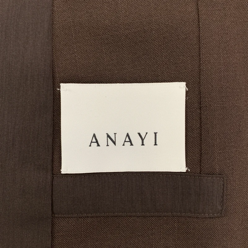 ANAYI / アナイ | ベルテッド ボタンレス シングルジャケット | 34 | レディース